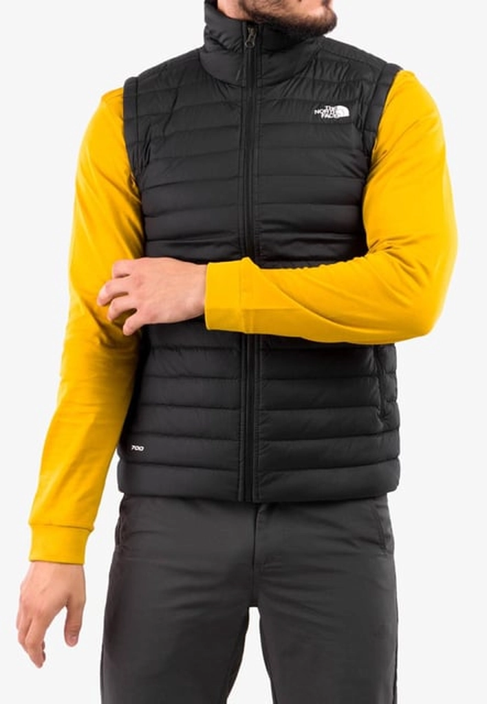 The North Face Mens Stretch Goose Down Vest TNF Black Nylon - Size Medium